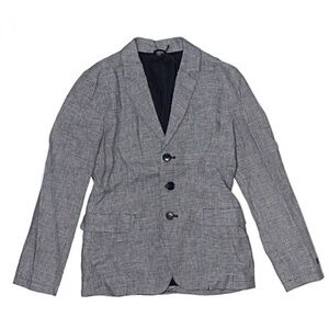 NWT Emporio Armani Kids Size 10 Gray Houndstooth Three Button Blazer Authentic